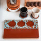 Tamping Station in Azure/Tan Leather